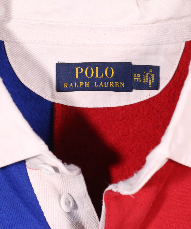 Ralph Lauren Downhill Racing Patchwork Colorblock Rugby Shirt