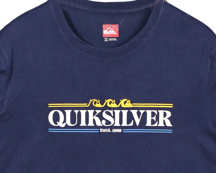 Quiksilver Estd. 1969 Graphic Print Navy Blue T-Shirt