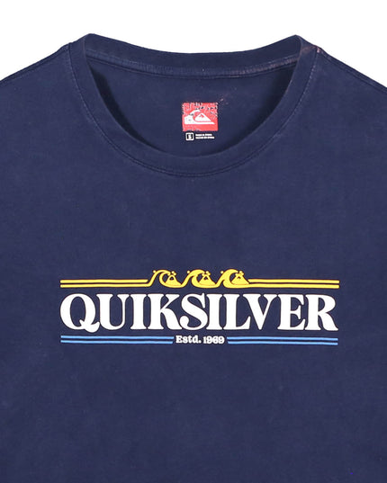 Quiksilver Estd. 1969 Graphic Print Navy Blue T-Shirt