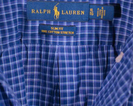 Ralph Lauren VTG Button Up Blue Shirt