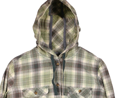 Carhartt Youth Flannel Green Hooded Shirt