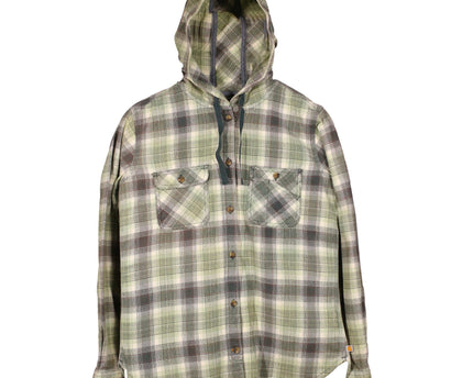 Carhartt Youth Flannel Green Hooded Shirt