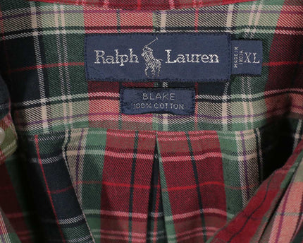 Ralph Lauren Plaid Soft Cotton Button Up Long Sleeve Shirt