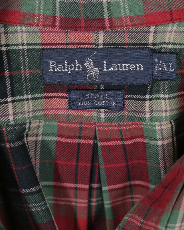 Ralph Lauren Plaid Soft Cotton Button Up Long Sleeve Shirt