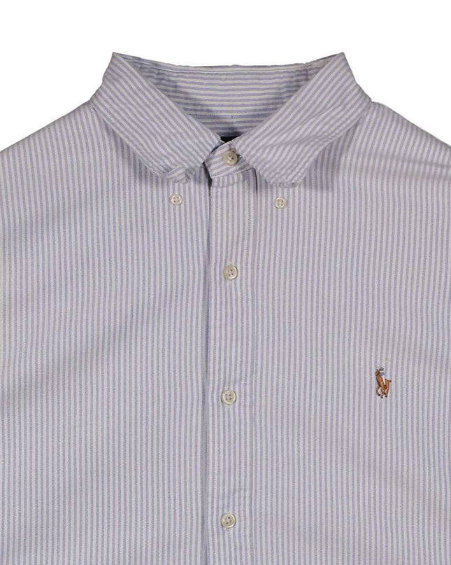 Ralph Lauren Classic Long Sleeve Light Blue Striped Shirt