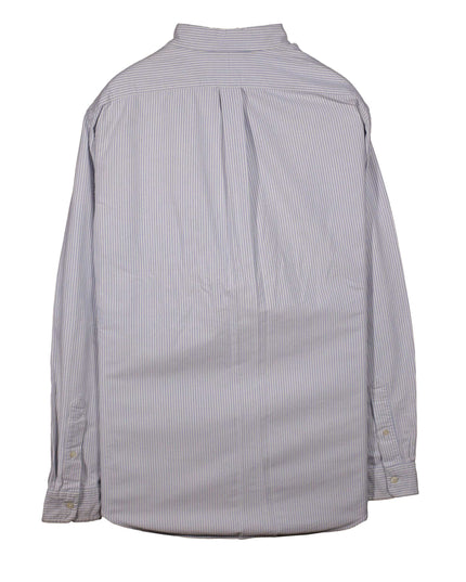 Ralph Lauren Classic Long Sleeve Light Blue Striped Shirt