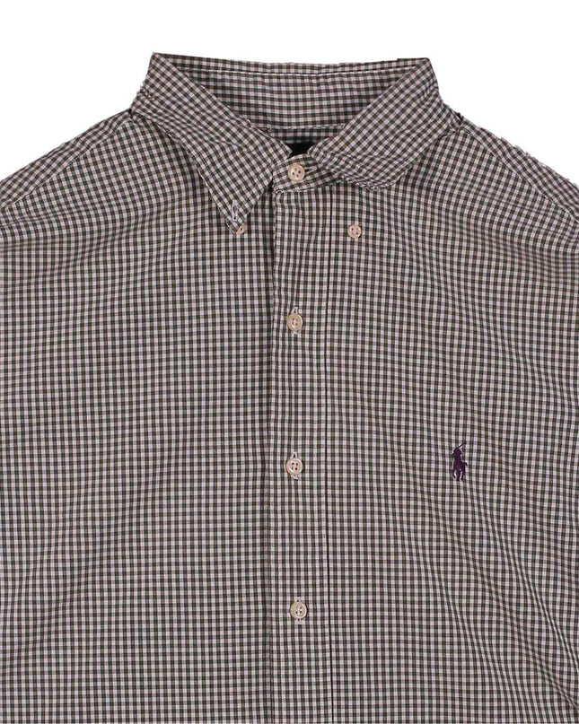 Ralph Lauren Button Down Long Sleeve Checkered Shirt