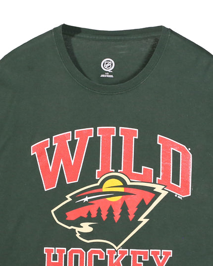 Official NHL Minnesota Wild Collegiate Forest Green T-Shirt