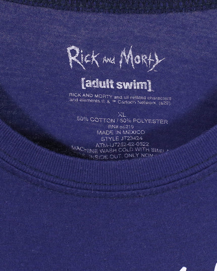 Rick and Morty Space Cruiser Navy Graphic T-Shirt