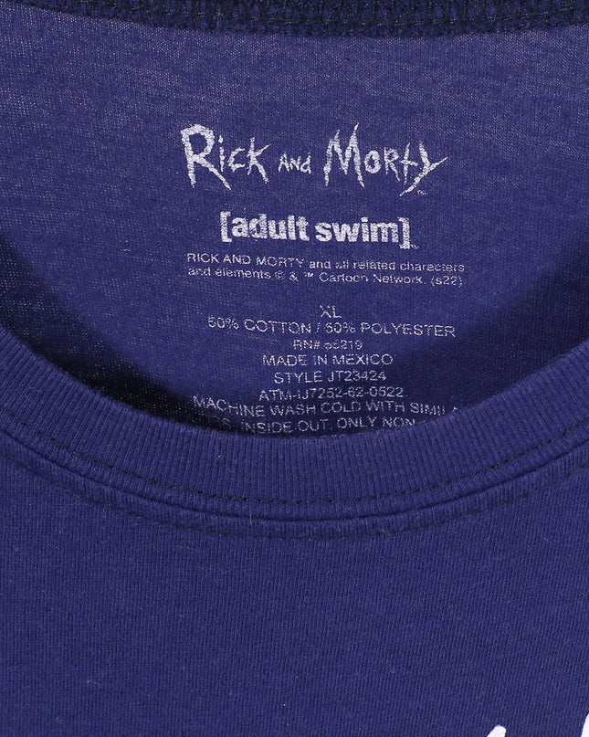 Rick and Morty Space Cruiser Navy Graphic T-Shirt