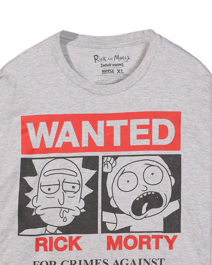 Rick And Morty Print Ad/Poster TV Cartoon Series Show Gray T-Shirt