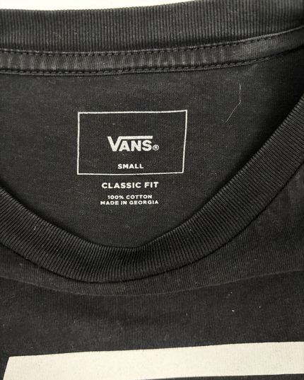 Vans Classic Black Box Logo Skate T-Shirt - XS