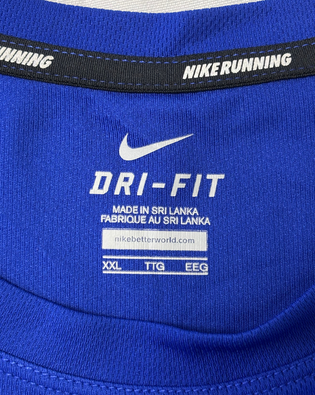 Nike Dri-FIT Graphic Run Logo Royal Blue Running T-Shirt