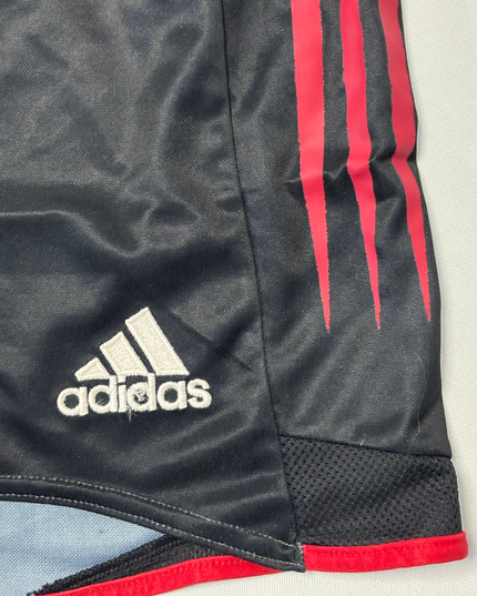 Adidas AC Milan Black & Red Football Shorts - L | Waist: 34"
