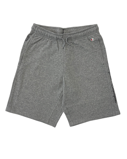 Champion Gray Fleece Logo Tape Athletic Shorts - M | Waist: 28"