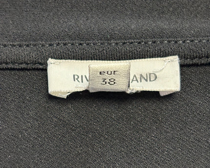 River Island Black V-Neck Belted Tunic Top