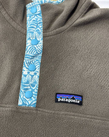 Patagonia Brown Snap-T Lightweight Synchilla Fleece Pullover