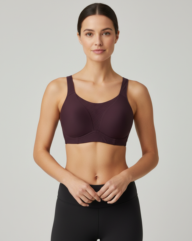 Lululemon Maroon High Support Adjustable Sports Bra
