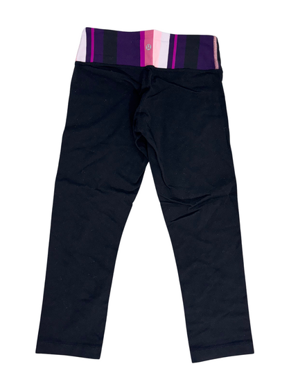 Lululemon Groove Yoga Pant Black with Multicolor Waistband - XS