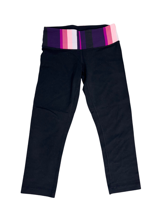 Lululemon Groove Yoga Pant Black with Multicolor Waistband - XS
