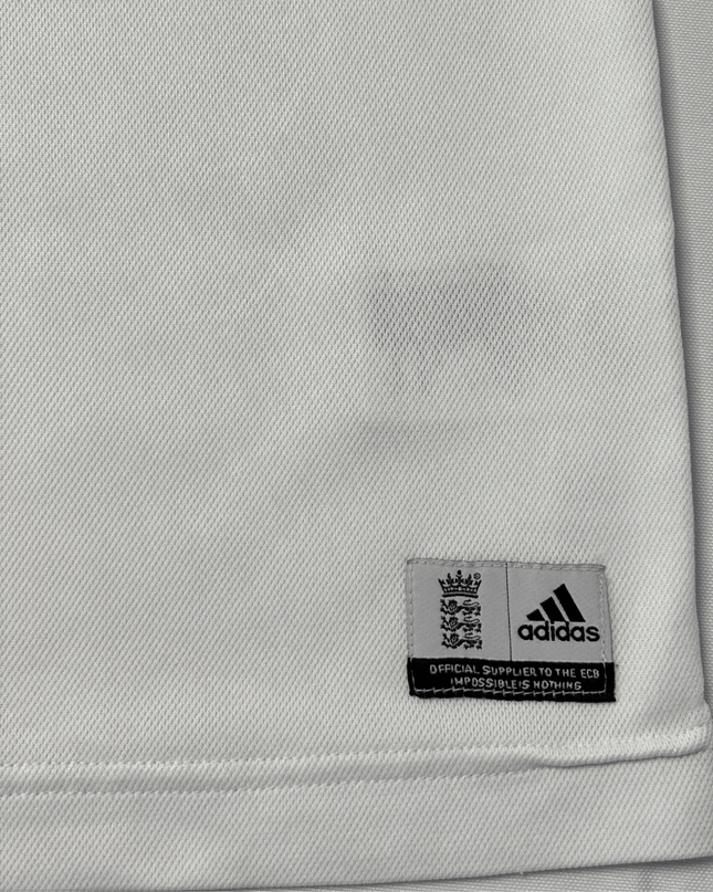 Adidas England Cricket Vodafone White Polo Jersey