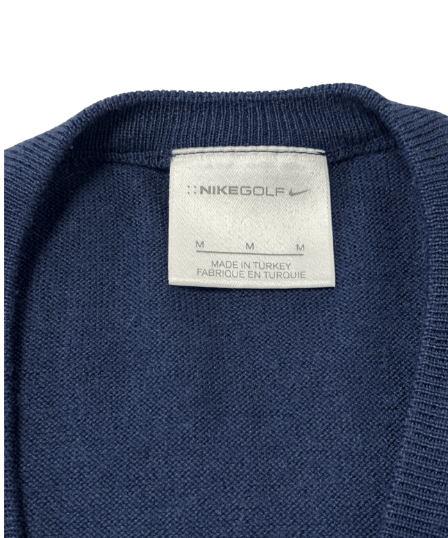 NIKEGOLF V-Neck Knit Golf Sweater Navy Men's
