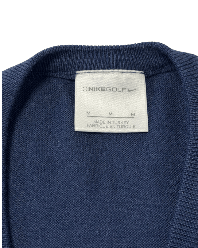 NIKEGOLF V-Neck Knit Golf Sweater Navy Men's