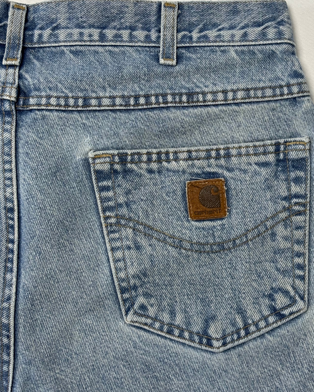 Vinatge Carhartt Relaxed Straight Leg Light Wash Denim Jeans