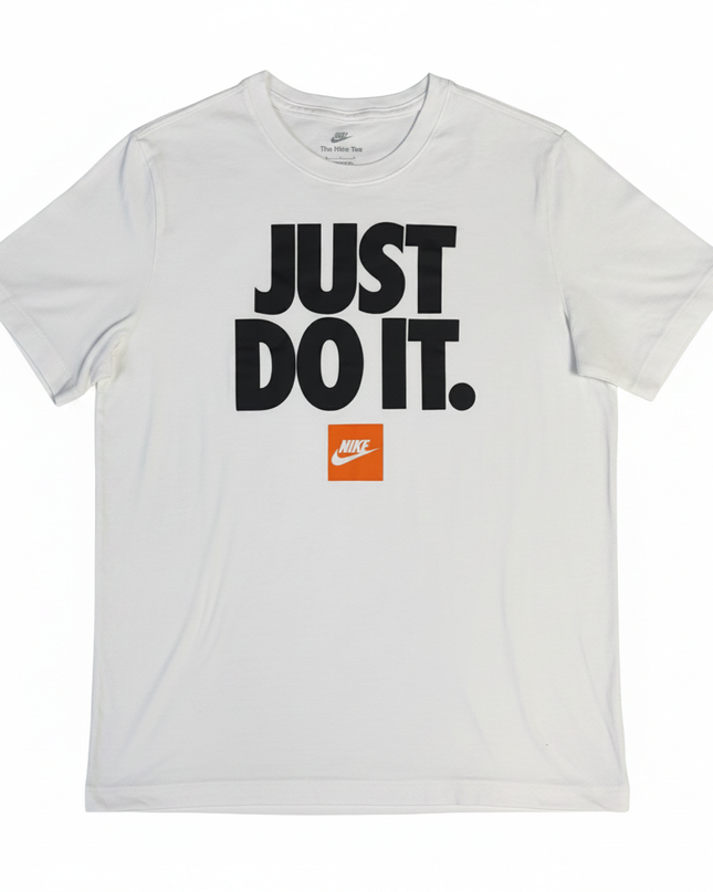 Nike White 'Just Do It' Graphic T-Shirt