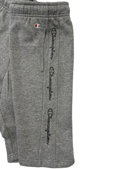 Champion Gray Fleece Logo Tape Athletic Shorts - M | Waist: 28"