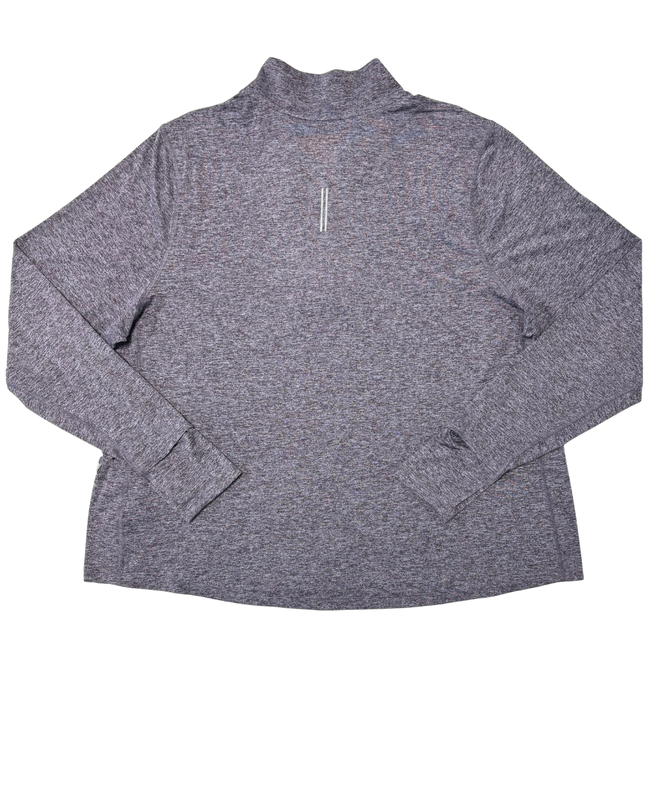 Nike Dri-FIT Heather Gray Running Quarter-Zip Pullover