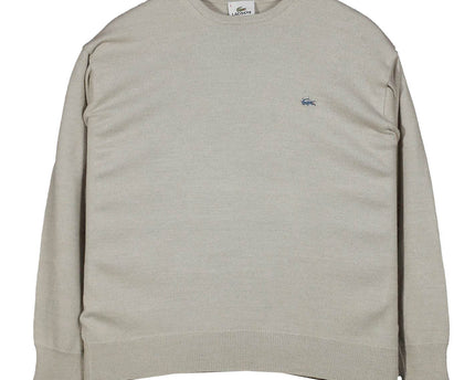 Lacoste Vintage Wool Knit Gray Sweater