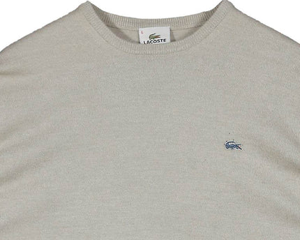Lacoste Vintage Wool Knit Gray Sweater
