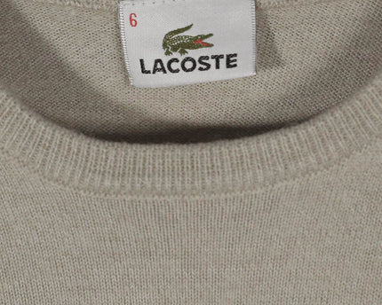 Lacoste Vintage Wool Knit Gray Sweater