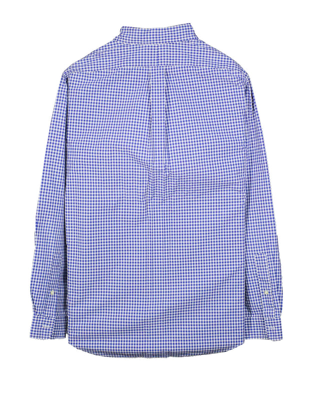 Ralph Lauren Checked Button Up Blue Shirt