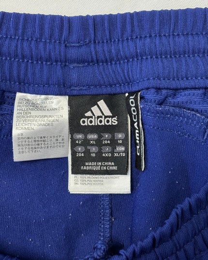 Adidas France FFF Blue ClimaCool 3-Stripes Football Shorts - XL | Waist: 36"
