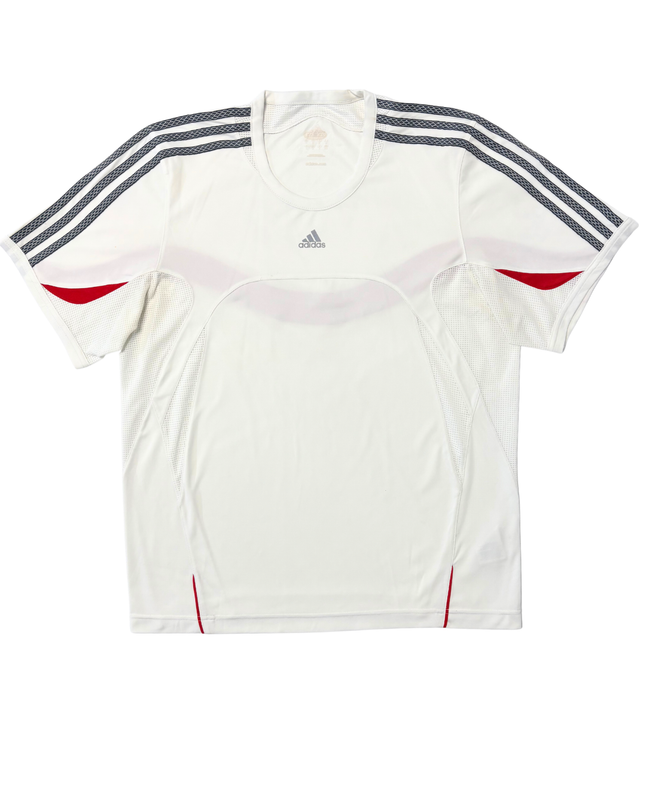 Vintage Adidas ClimaCool White/Red Football Training Jersey