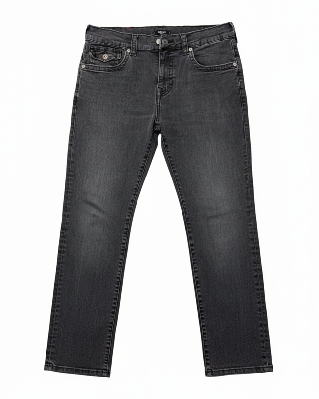 True Religion Rocco Relaxed Skinny Black Jeans