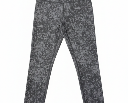 Lululemon Gray Patterned High-Rise Athletic Leggings