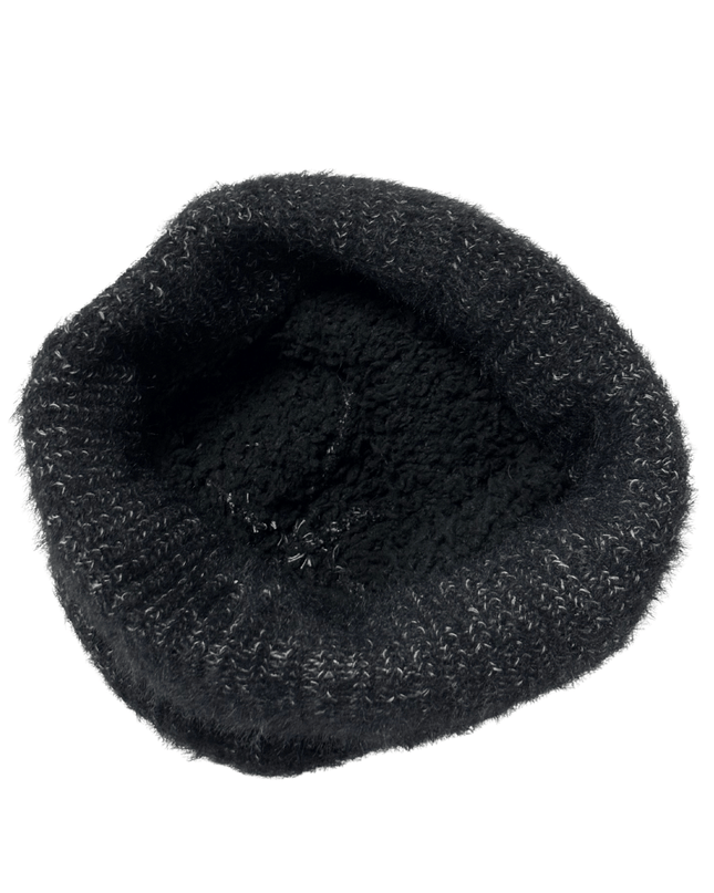 The North Face Fuzzy Knit Charcoal Grey Beanie
