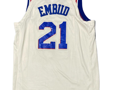 Nike White Philadelphia 76ers Joel Embiid Swingman Jersey