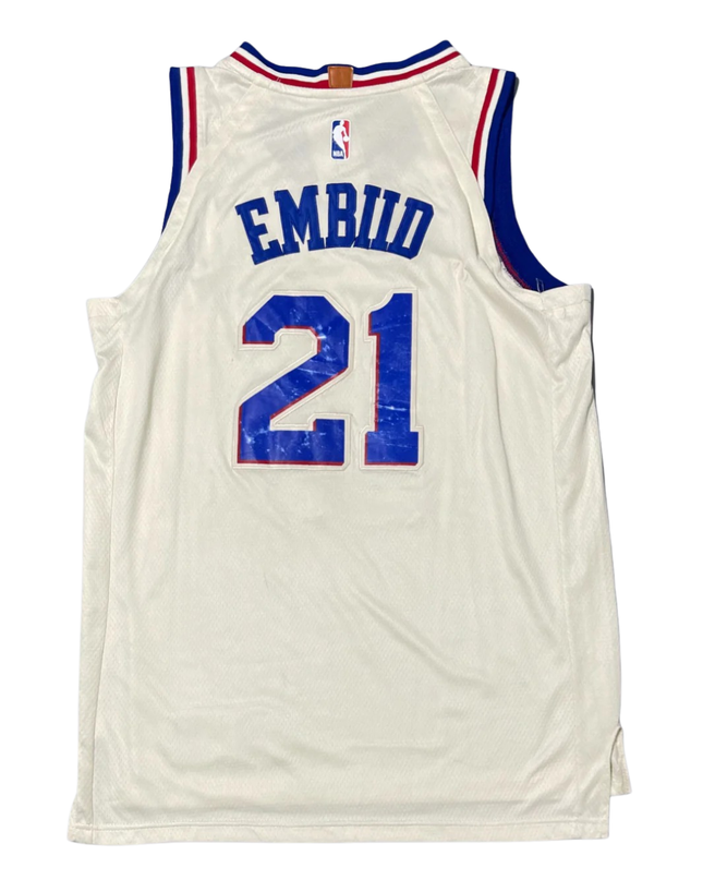 Nike White Philadelphia 76ers Joel Embiid Swingman Jersey