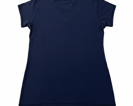 Beverly Hills Polo Club Navy Blue Embellished V-Neck T-Shirt
