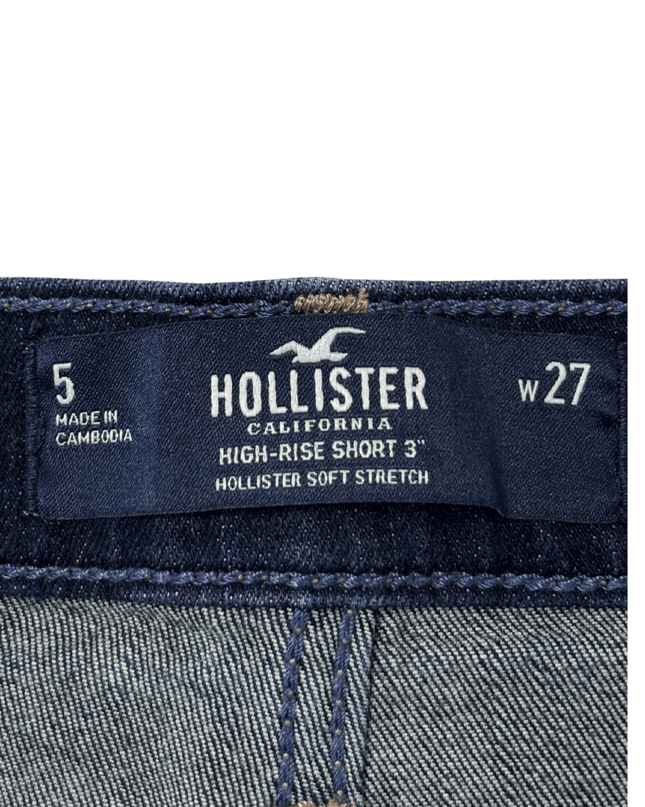 Hollister California High-Rise Dark Wash Denim Shorts