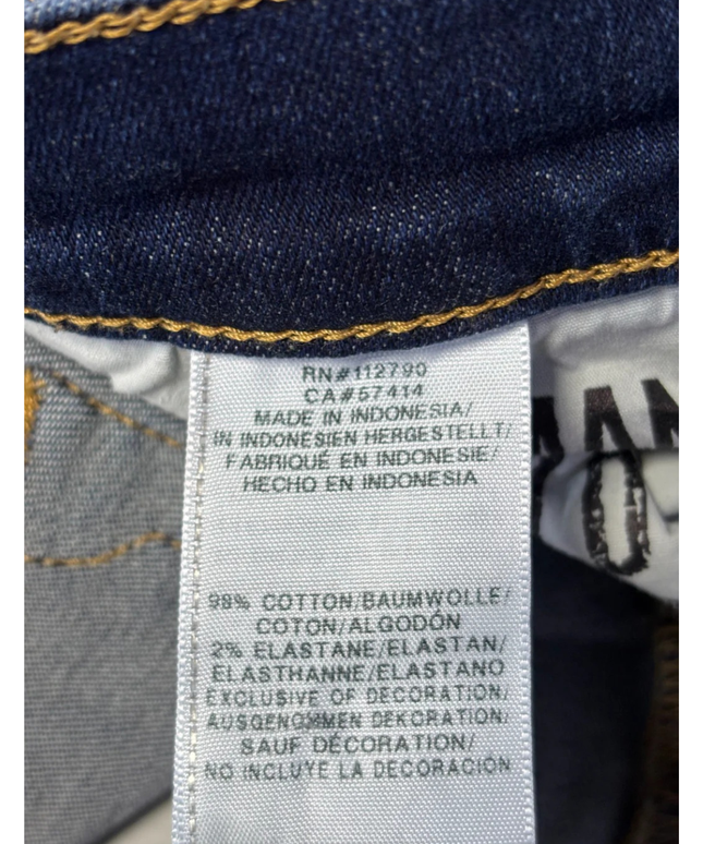 True Religion Blue Halle Mid Rise Super Skinny Jeans