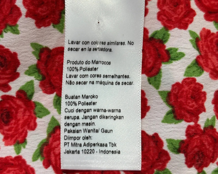 Topshop Red Floral Ruffle Mini Dress with Tie Front