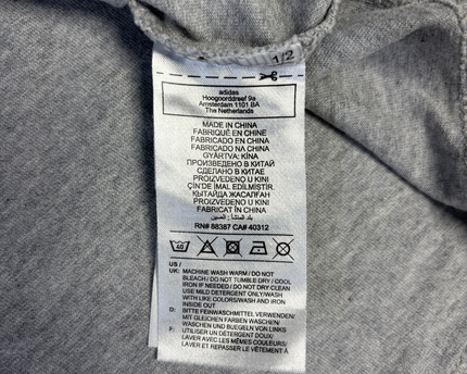 Adidas Grey Graphic Logo T-Shirt