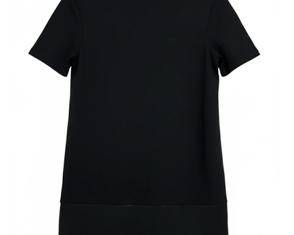 Zara Trafaluc Black Zip-Front Mini Dress