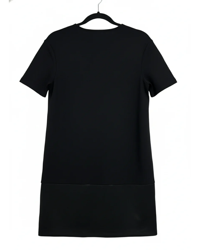 Zara Trafaluc Black Zip-Front Mini Dress