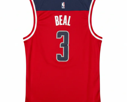 Adidas Red Washington Wizards Bradley Beal #3 NBA Basketball Jersey